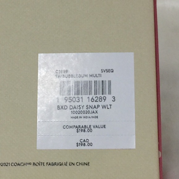NWT Coach Daisy Snap Wallet in gift box - Picture 9 of 12